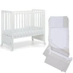 Cameretta Pikkoletto bianco con completo piumone beige<Foppapedretti Outlet