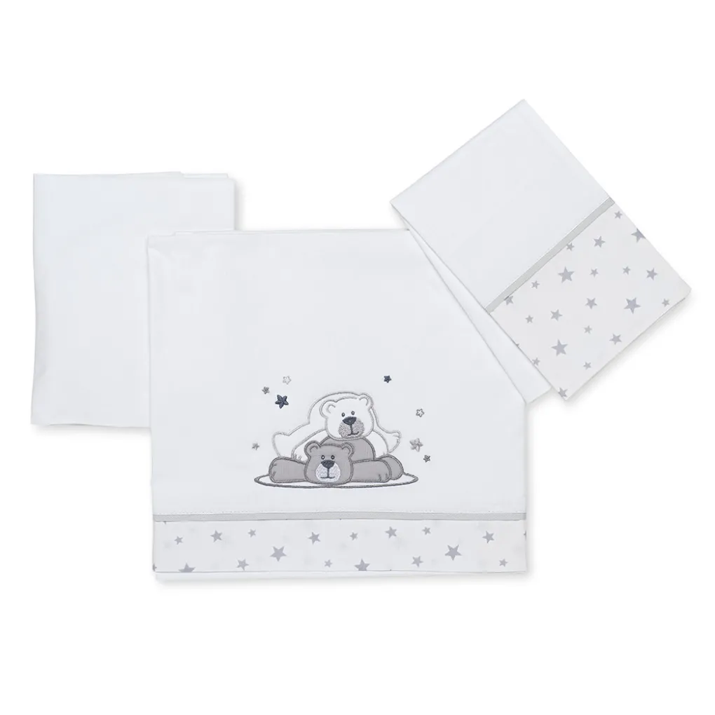 Completo lenzuolino in cotone Pikkoletto Dolcestella<Foppapedretti Discount