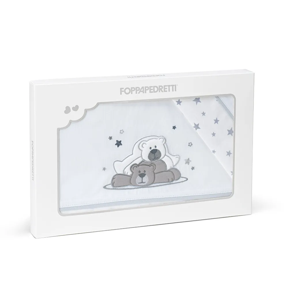 Completo lenzuolino in cotone Pikkoletto Dolcestella<Foppapedretti Discount