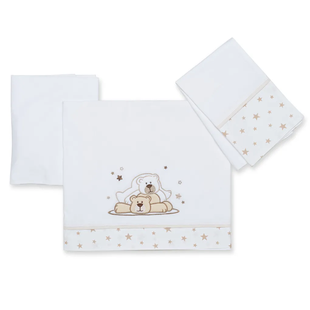 Completo lenzuolino in cotone Pikkoletto Dolcestella<Foppapedretti Discount