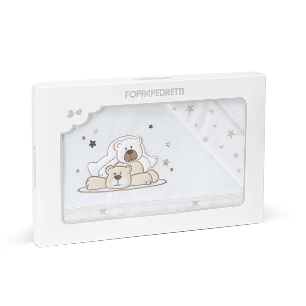 Completo lenzuolino in cotone Pikkoletto Dolcestella<Foppapedretti Discount
